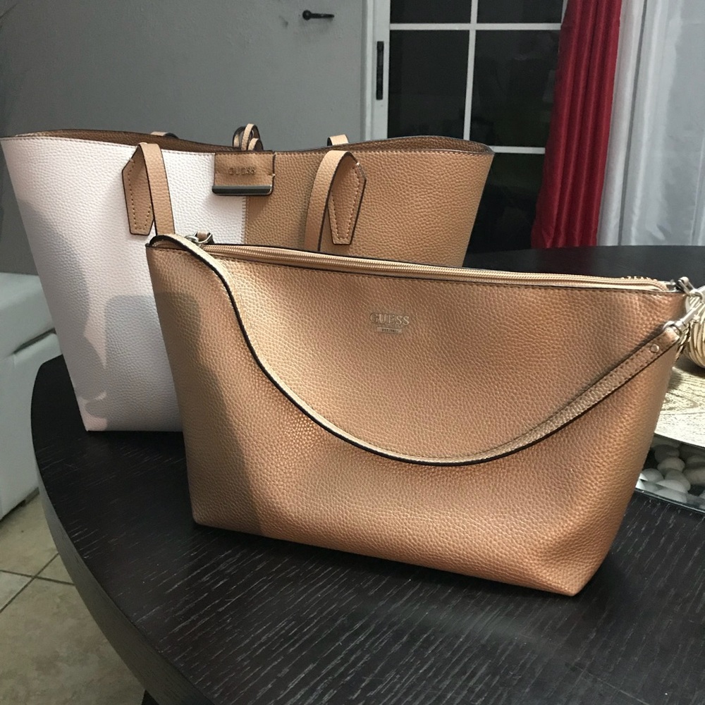 Guess Faux Leather Shoulder Bag